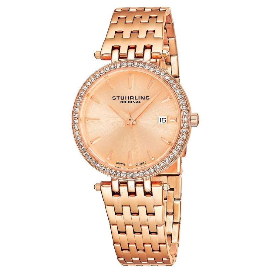 Stuhrling Original Symphony Rose Gold-tone Dial Ladies Watch M15335 - The Watches Men & Co