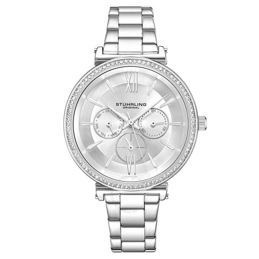 Stuhrling Original Symphony Silver Dial Ladies Watch M15625 - The Watches Men & Co
