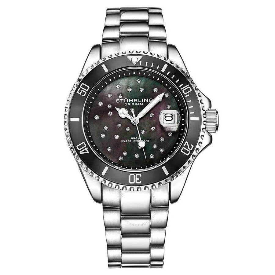Stuhrling Original Vogue Black Dial Ladies Watch M15867 - The Watches Men & Co