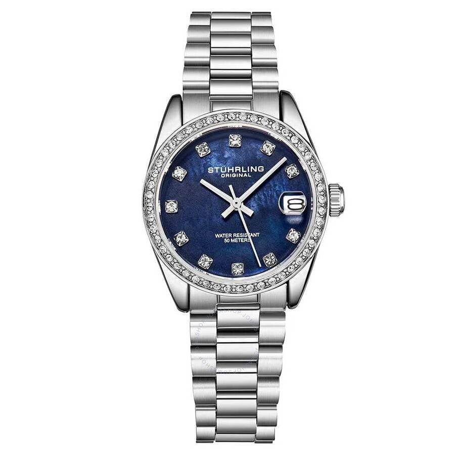 Stuhrling Original Vogue Blue Dial Ladies Watch M15702 - The Watches Men & Co