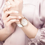 ساعة سواروفسكي نسائية من الذهب الوردي - 5080602