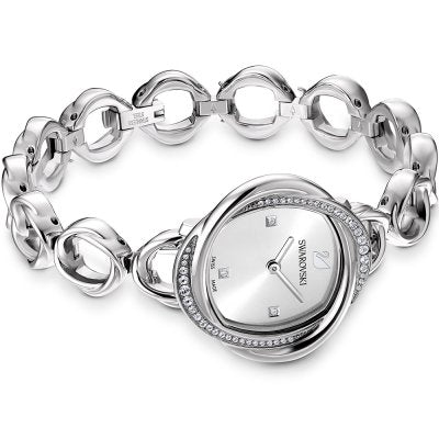 Swarovski Cosmopolitan Crystal Index White Dial Silver Steel Women's Watch 5547622