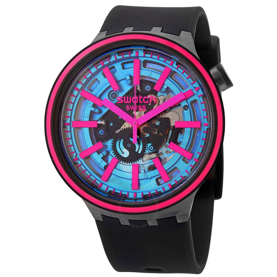 Swatch Big Bold Quartz Blue Dial Unisex Watch SO27B111 - The Watches Men & Co