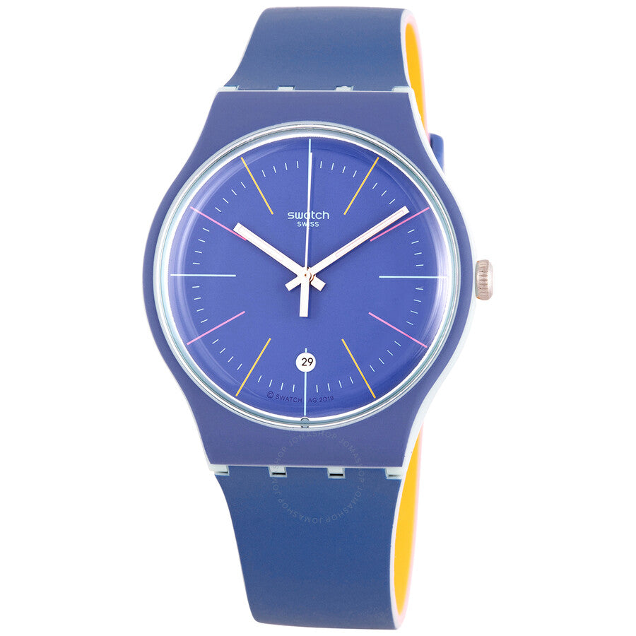 Swatch Blue Layered Quartz Blue Dial Men's Watch SUOS403 - The Watches Men & Co