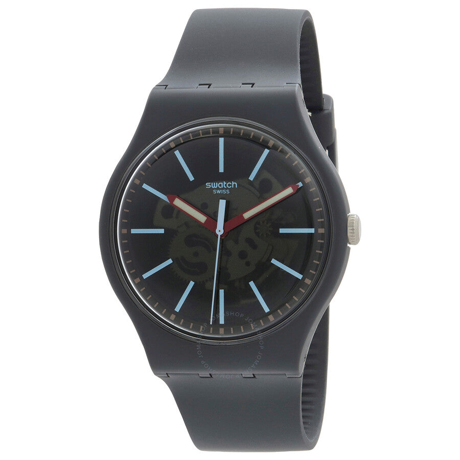 Swatch Cobblestone Street Quartz Grey Dial Watch SO29A101 - The Watches Men & Co