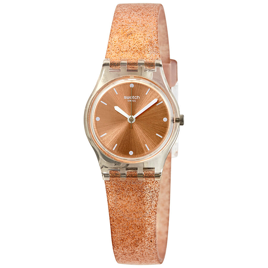 Swatch Pinkindescent Too Rose Gold Dial Ladies Watch LK354D - The Watches Men & Co
