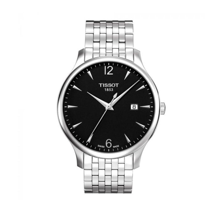 Tissot Tradition Quartz Black Dial Stainless Steel Men's Watch T063.610.11.057.00 T063.610.11.057.00 - Image 1