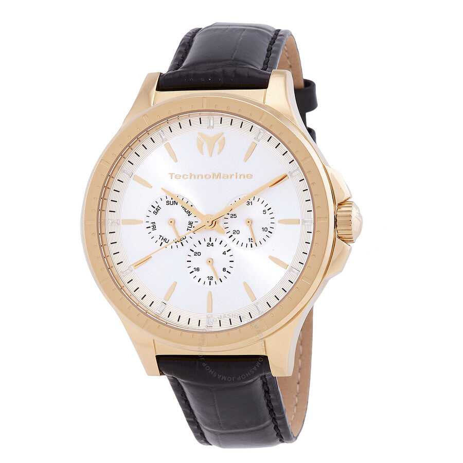 Technomarine MoonSun Date-Day Quartz Silver Dial Men's Watch TM-822028 - The Watches Men & Co