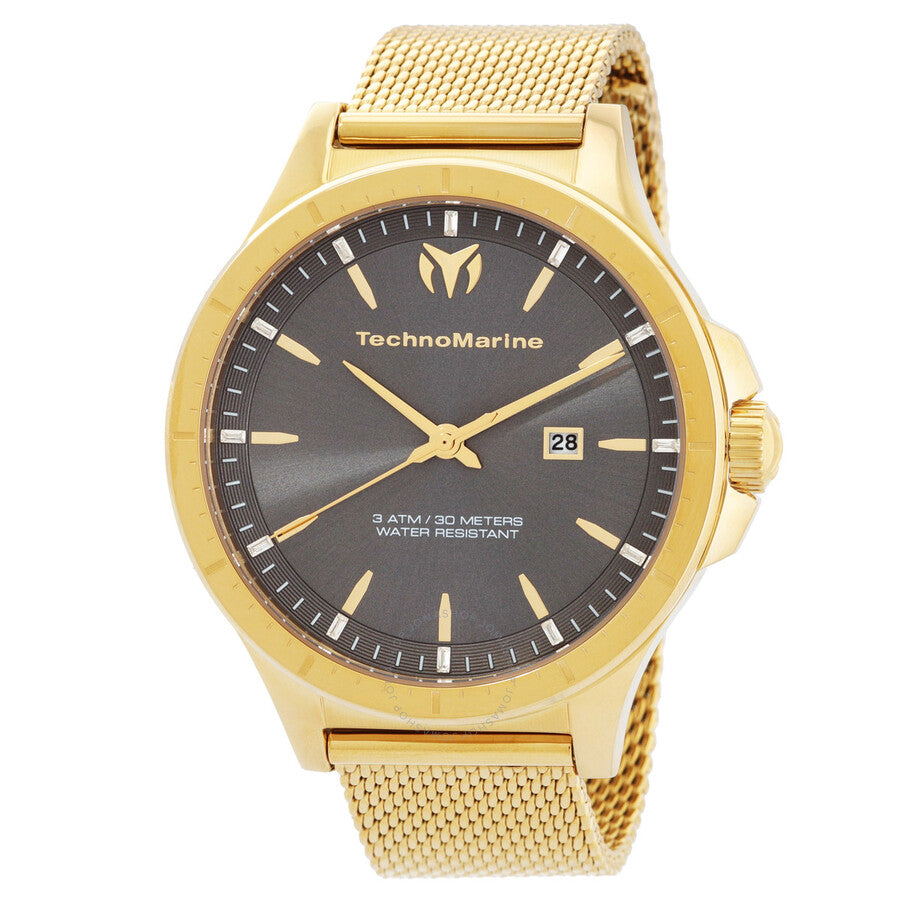 Technomarine MoonSun Date Quartz Charcoal Dial Men's Watch TM-822007 - The Watches Men & Co