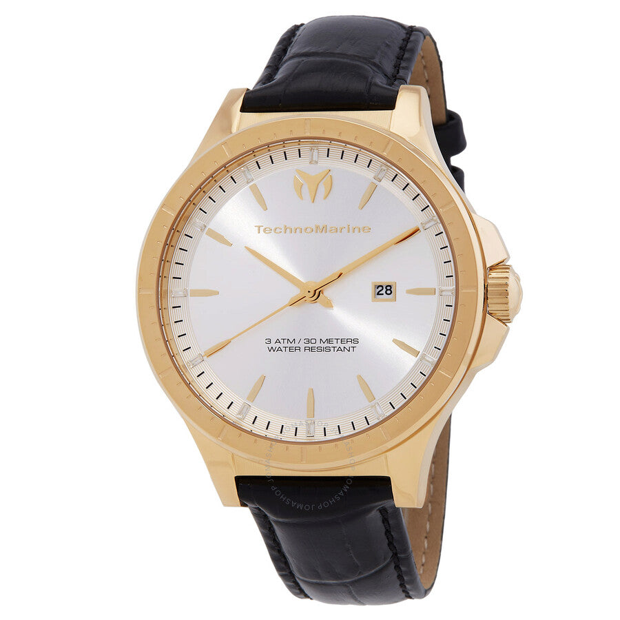 Technomarine MoonSun Date Quartz Silver Dial Men's Watch TM-822013 - The Watches Men & Co