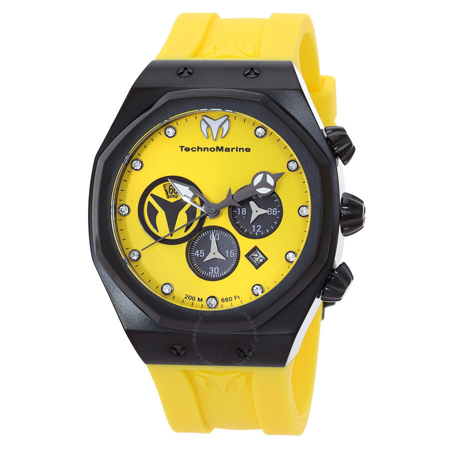 Technomarine Reef Sun Chronograph Date GMT Quartz Crystal Men's Watch TM-523002 - The Watches Men & Co