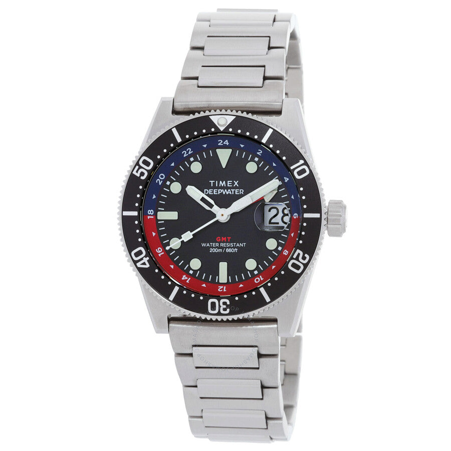 Timex Deepwater Reef Quartz Black Dial Men's Watch TW2W95300 - The Watches Men & Co