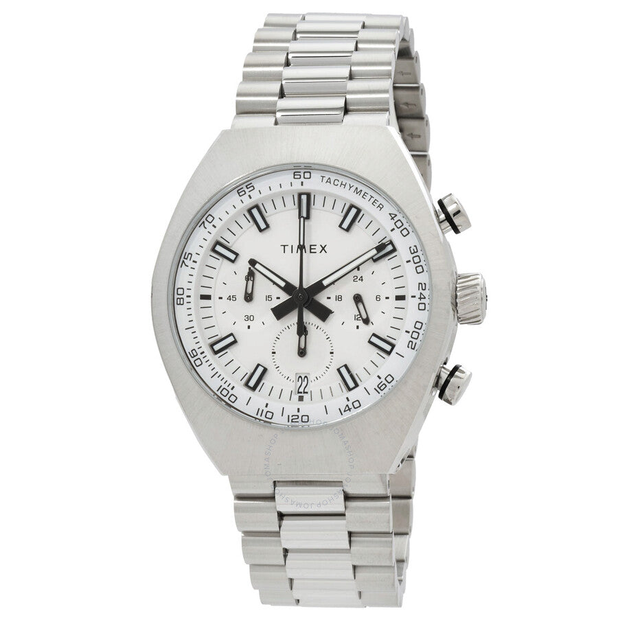 Timex Legacy Chronograph Quartz Silver Dial Men's Watch TW2W22200 - The Watches Men & Co