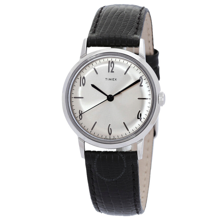 Timex Marlin Hand Wind Silver Dial Watch TW2R47900 - The Watches Men & Co