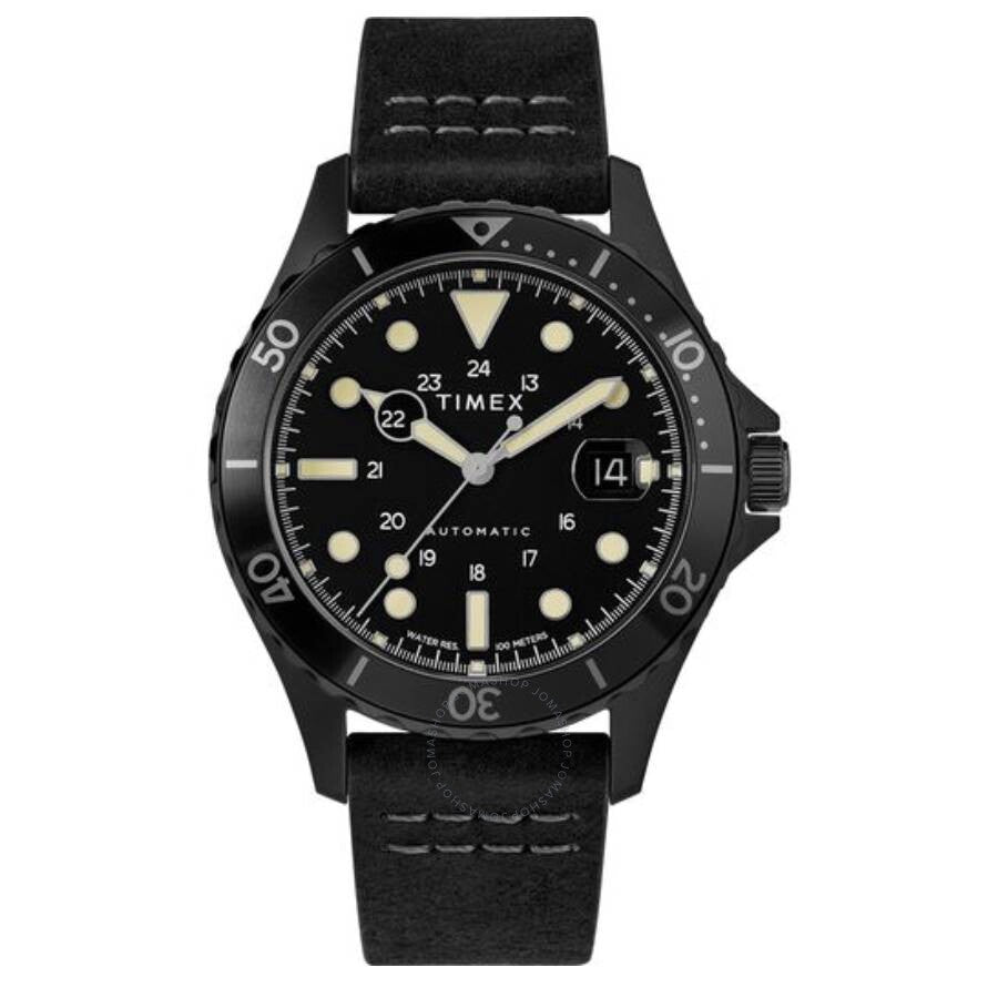 Timex Navi XL Automatic Black Dial Men's Watch TW2U10000 - The Watches Men & Co