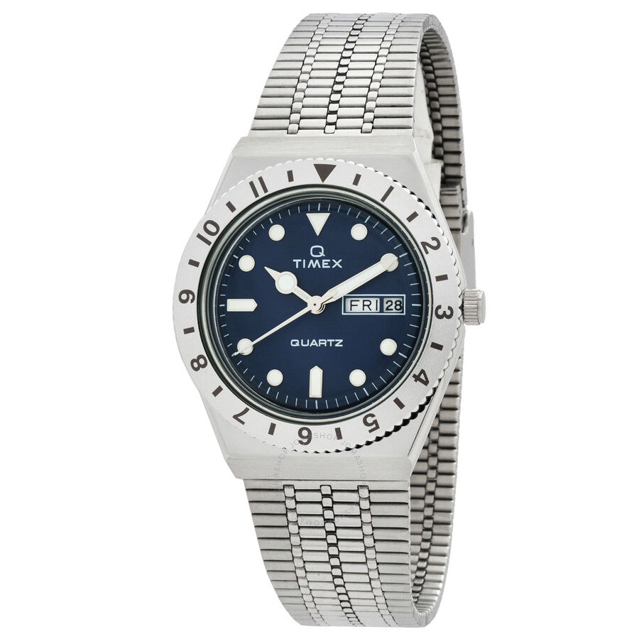 Timex Q Quartz Blue Dial Ladies Watch TW2U95500VQ - The Watches Men & Co