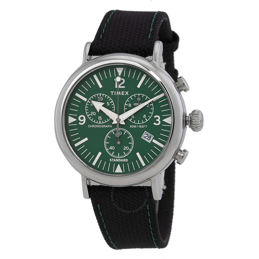 Timex Standard Chronograph Quartz Green Dial Men's Watch TW2V43900 - The Watches Men & Co