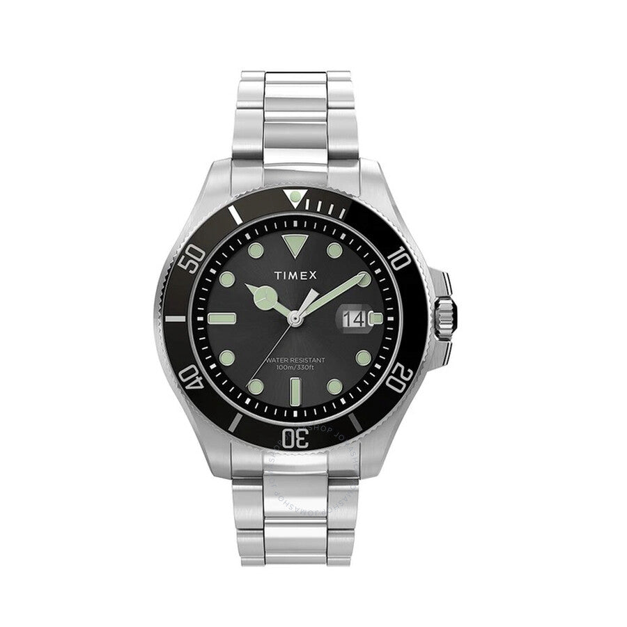 Timex The Harbour Quartz Black Dial Men's Watch TW2U41800 - The Watches Men & Co