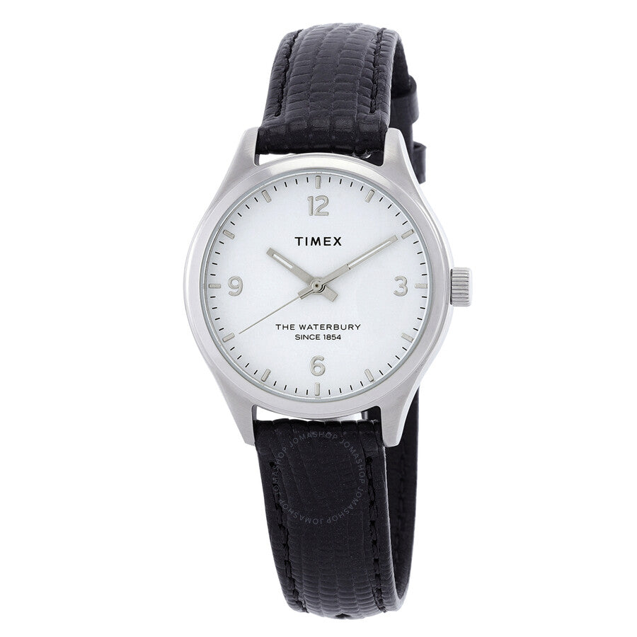 Timex Waterbury Quartz White Dial Ladies Watch TW2U97700 - The Watches Men & Co