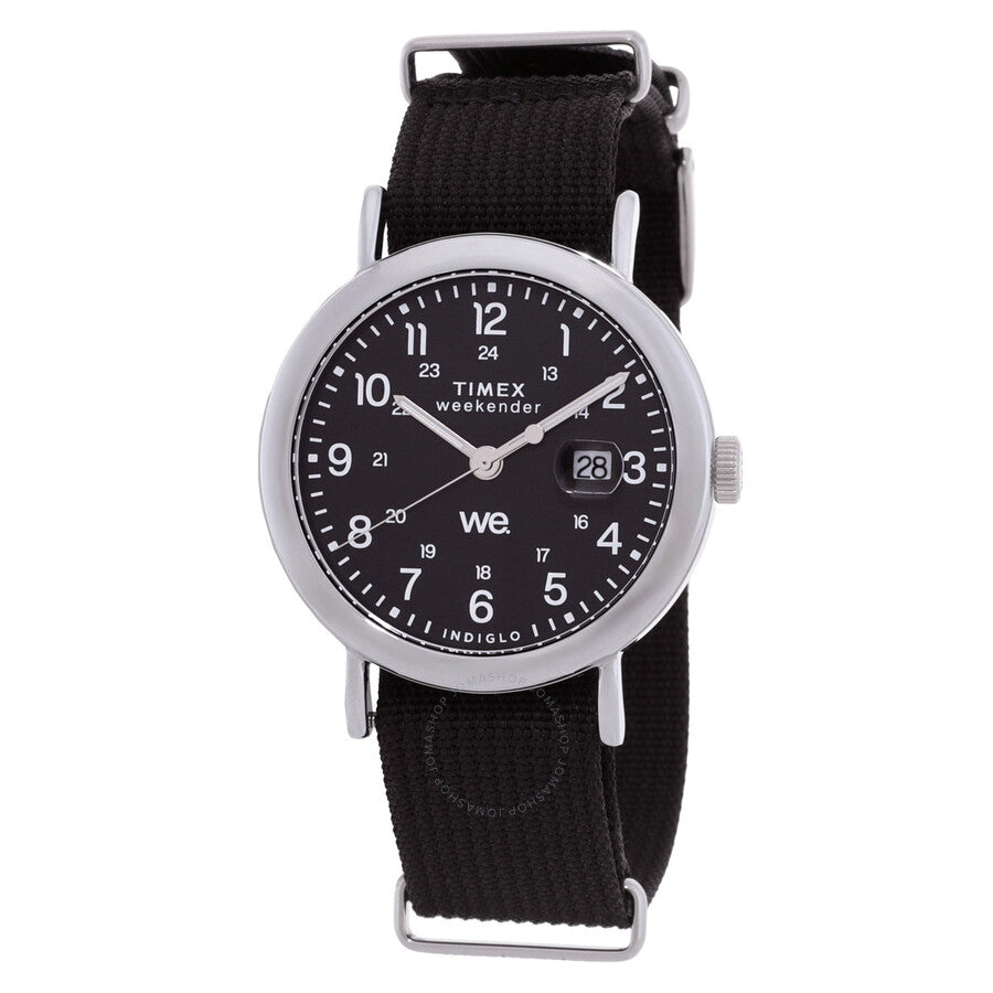 Timex Weekender Quartz Black Dial Unisex Watch TW2W86100 - The Watches Men & Co