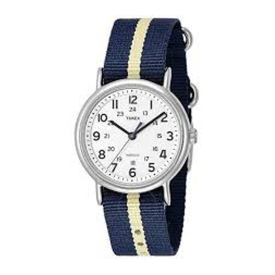 Timex Weekender Quartz White Dial Watch TW2U84500 - The Watches Men & Co