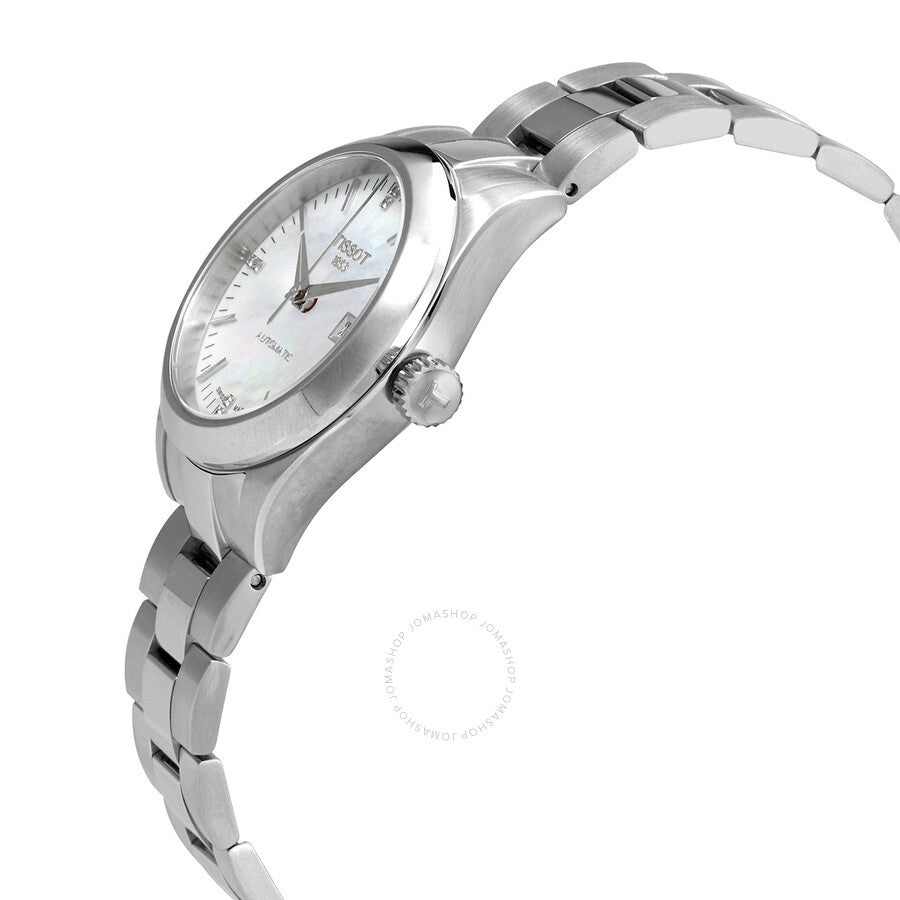 Tissot Automatic Diamond White Mother of Pearl Dial Ladies Watch T132.007.11.116.00 - Watches of America #2