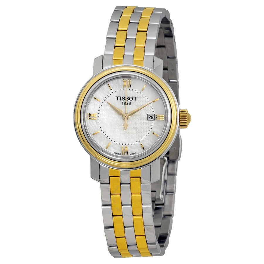 Tissot Bridgeport White Mother of Pearl Dial Ladies Watch T097.010.22.118.00 - Watches of America