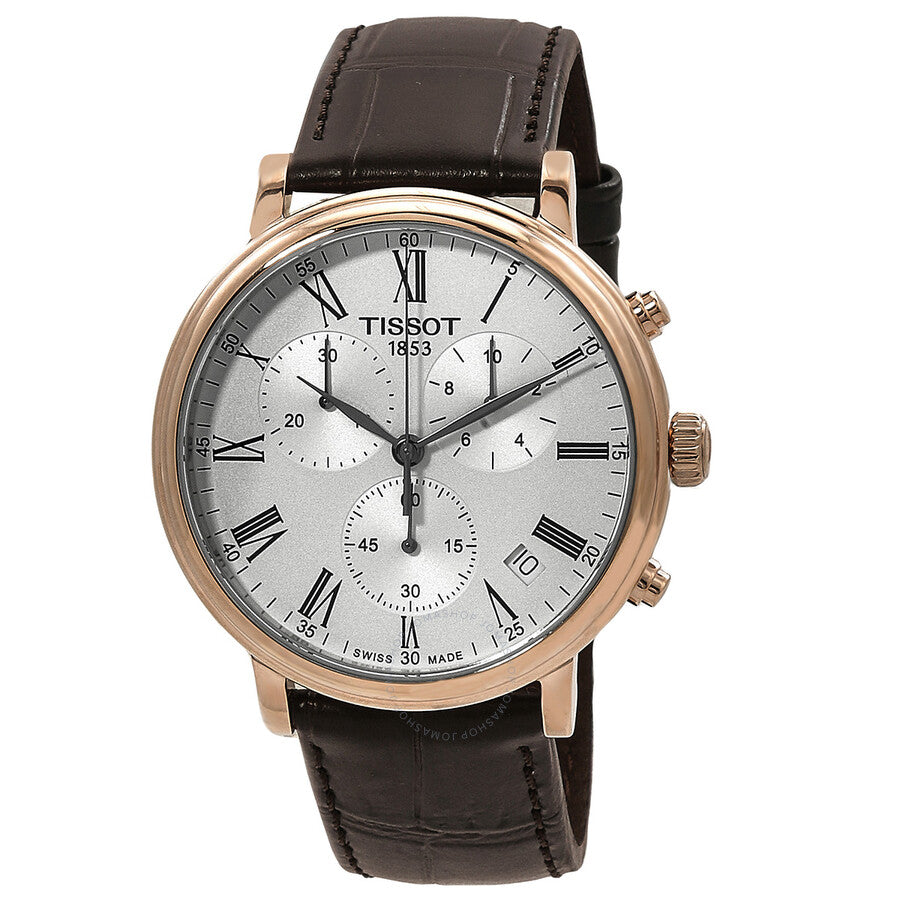 Tissot Carson Chronograph Quartz Silver Dial Men's Watch T122.417.36.033.00 - Watches of America