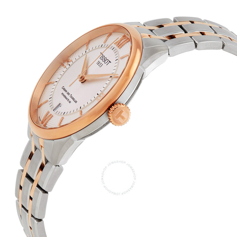 Tissot Chemin Des Tourelles Automatic Silver Dial Two-Tone Men's Watch T1398072203800