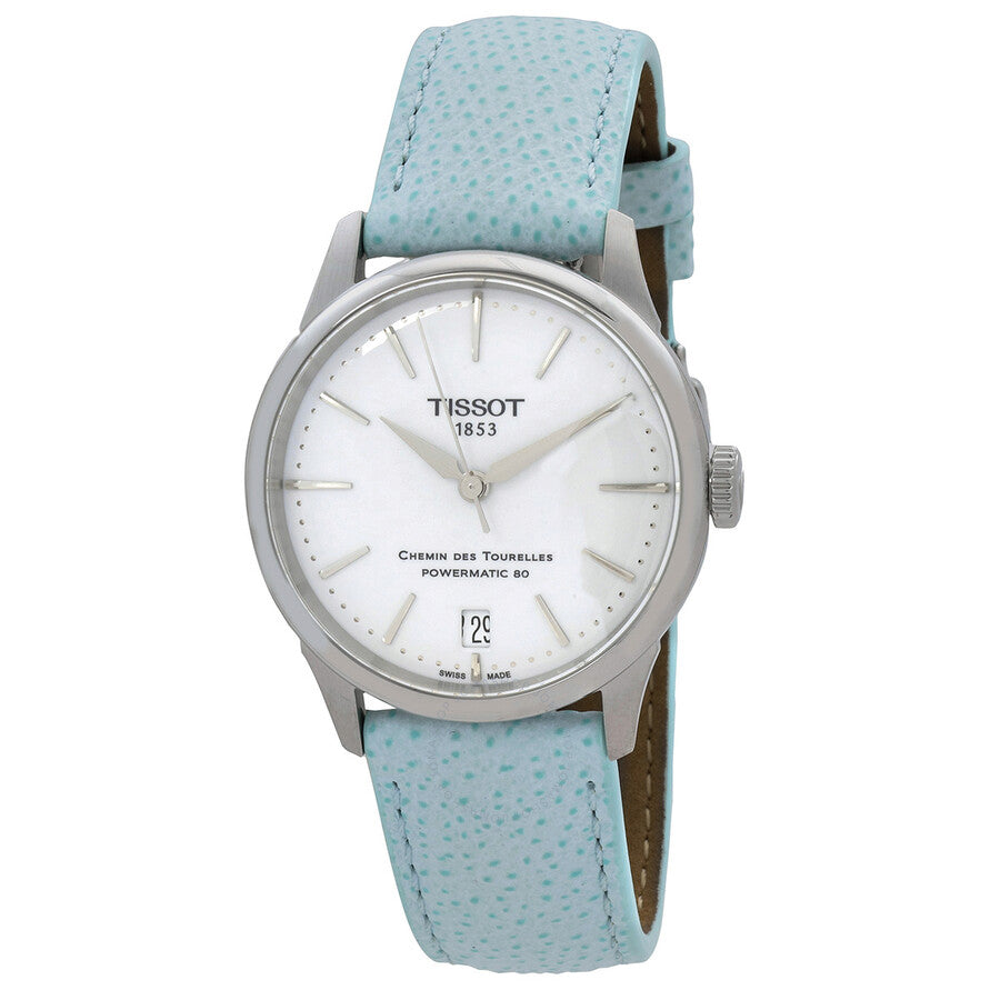 Tissot Chemin des Tourelles Powermatic 80 Automatic White Dial Ladies Watch T139.207.16.011.00 - Watches of America