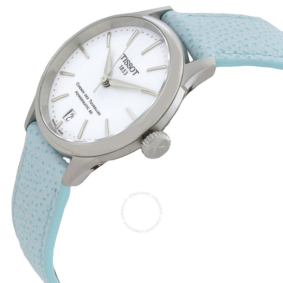Tissot Chemin des Tourelles Powermatic 80 Automatic White Dial Ladies Watch T139.207.16.011.00 - Watches of America #2