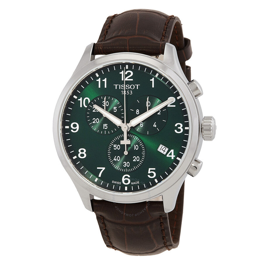 Tissot Chrono XL Classic Quartz Green Dial Men's Watch T1166171609200 - The Watches Men & Co