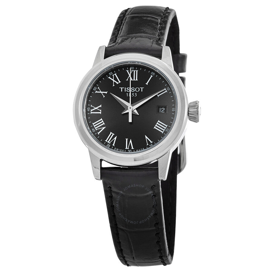 Tissot Classic Dream Lady Quartz Black Dial Watch T129.210.16.053.00 - The Watches Men & Co