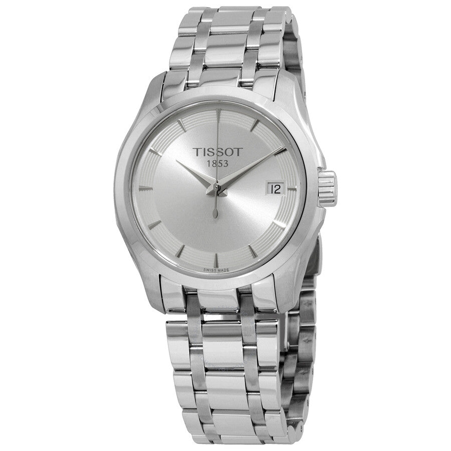Tissot Couturier Quartz Silver Dial Ladies Watch T035.210.11.031.00 - Watches of America