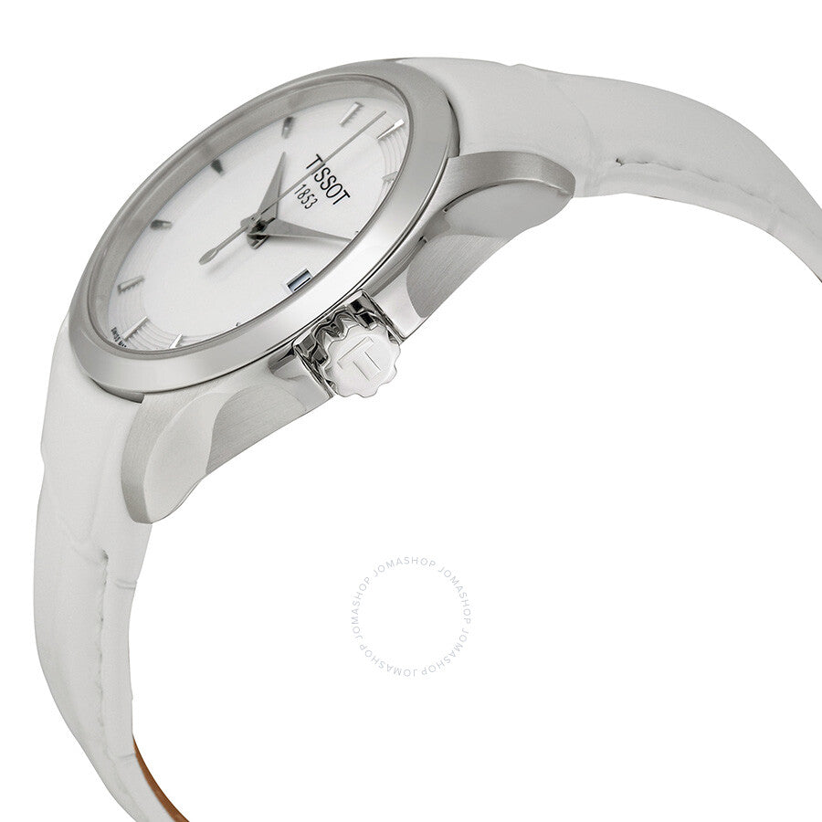 Tissot Couturier White Dial Ladies Watch T0352101601100 - The Watches Men & Co #2