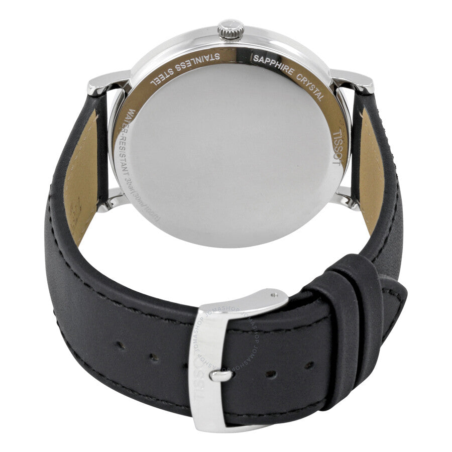 Tissot Everytime Silver Dial Black Leather Men's Watch T1096101603100 - Watches of America #3