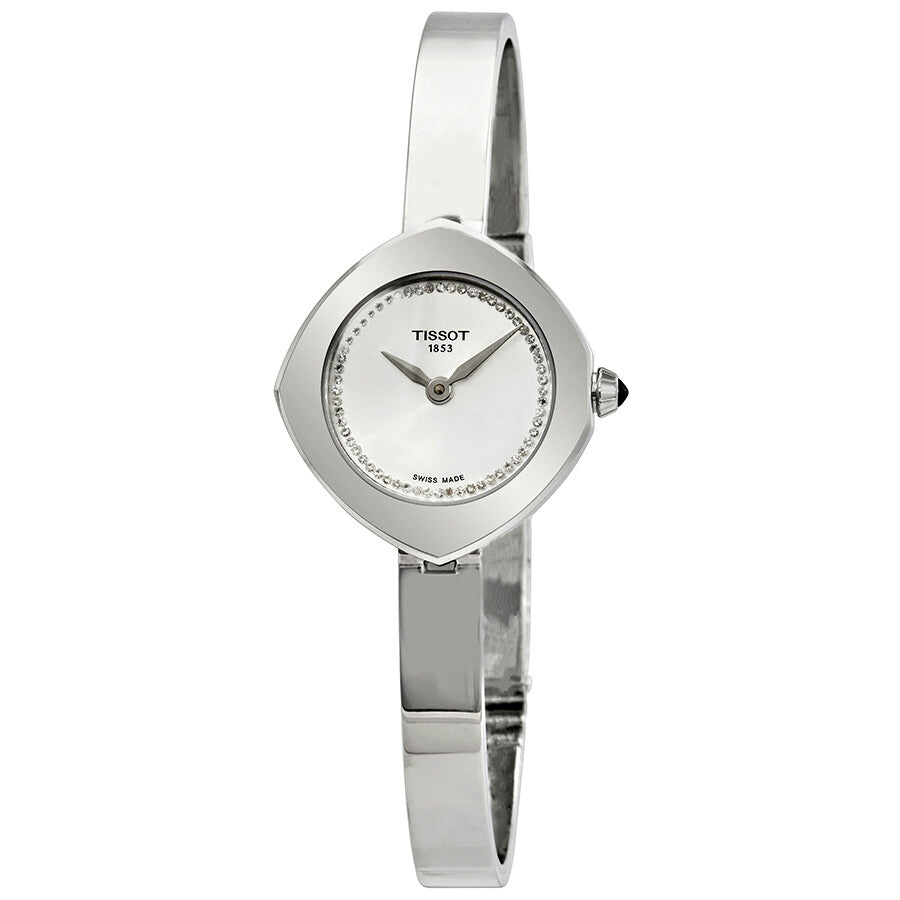 Tissot Femini-T Diamond Silver Dial Ladies Watch T113.109.11.036.00 - The Watches Men & Co