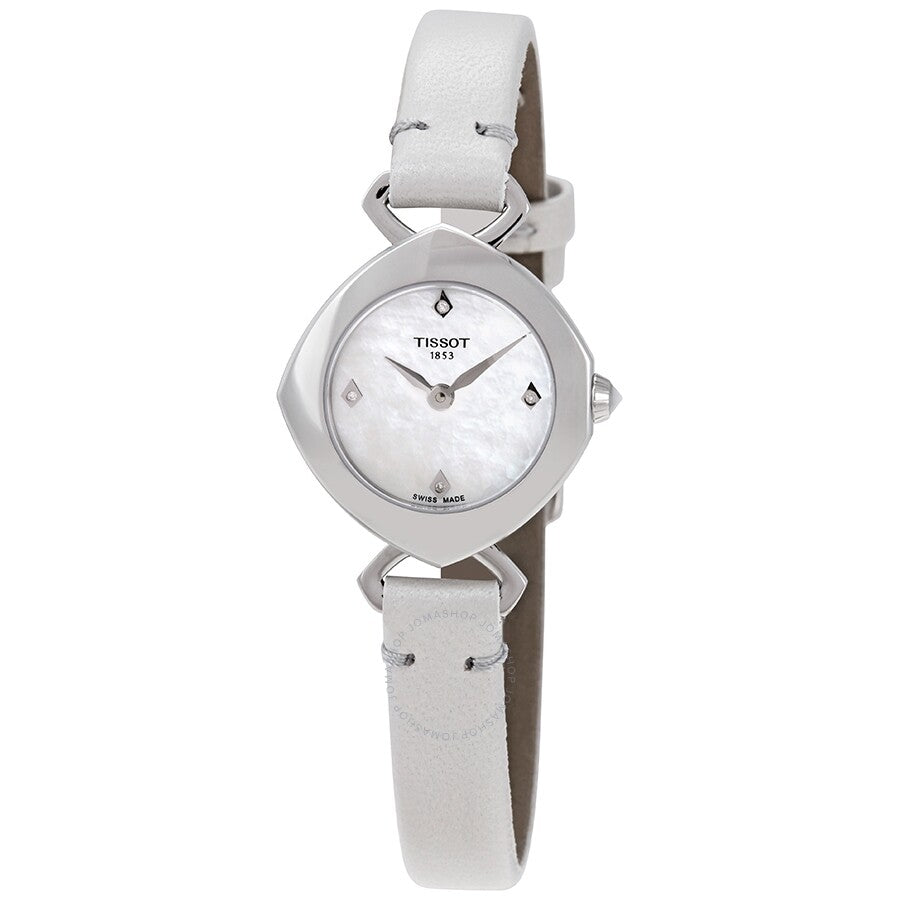 Tissot Femini-T Mother of Pearl Diamond Dial Ladies Watch T1131091611601 - The Watches Men & Co