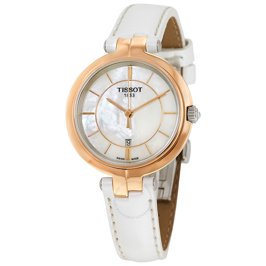 Tissot Flamingo Mother of Pearl Dial Ladies Watch T094.210.26.111.01 - Watches of America
