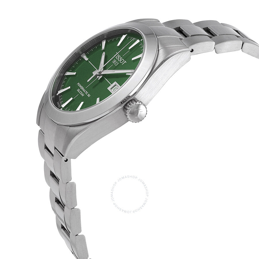 Tissot Gentleman Powermatic 80 Silicium Automatic Green Dial Men's Watch T127.407.11.091.01