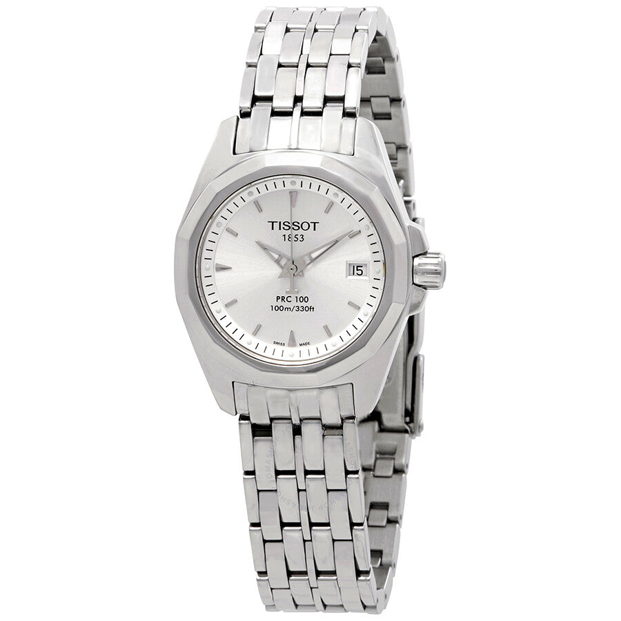Tissot Ladies PRC100 Silver Dial Watch T008.010.11.031.00 - The Watches Men & Co