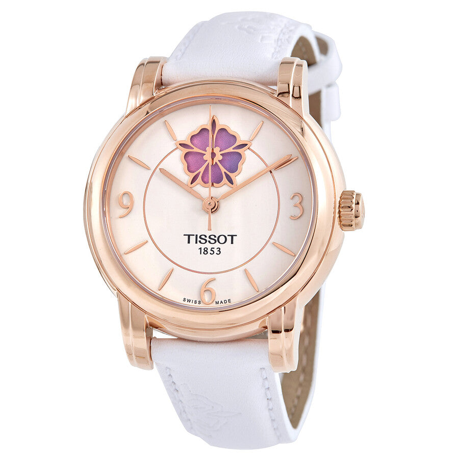 Tissot Lady Heart Automatic White Dial Ladies Watch T050.207.37.017.05 - Watches of America