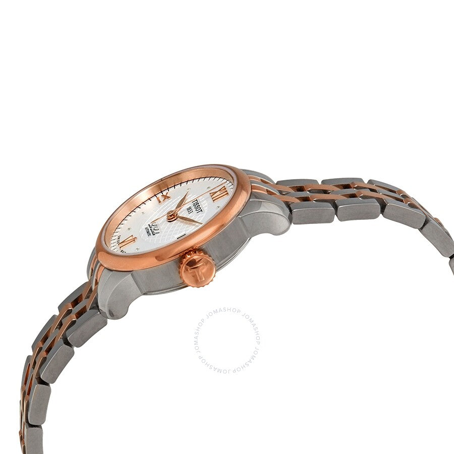 Tissot Le Locle Silver Diamond Dial Automatic Two Tone Ladies Watch T41.2.183.16 - Watches of America #2