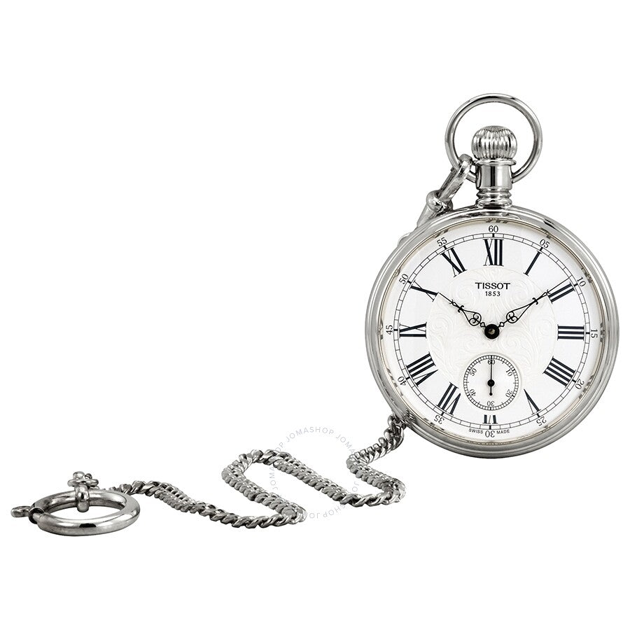 Tissot Lepine Silver Dial Hand Wound Pocket Watch T861.405.99.033.00 - The Watches Men & Co