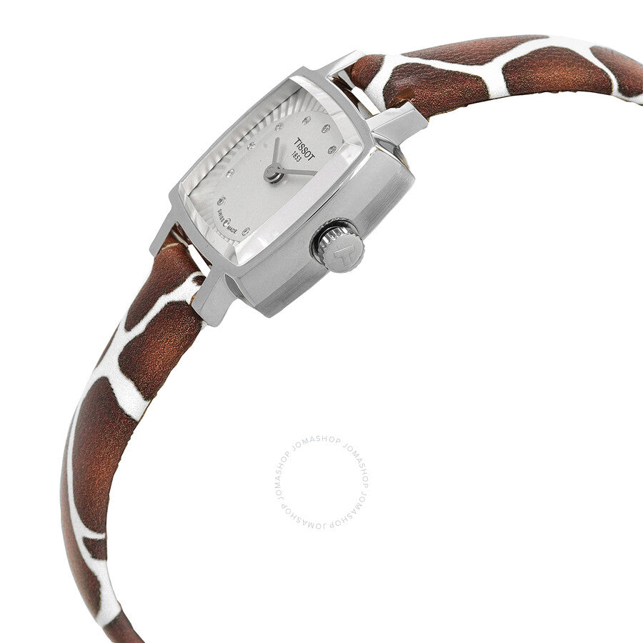 Tissot Lovely Giraffe Quartz Diamond Silver Dial Ladies Watch T058.109.17.036.00