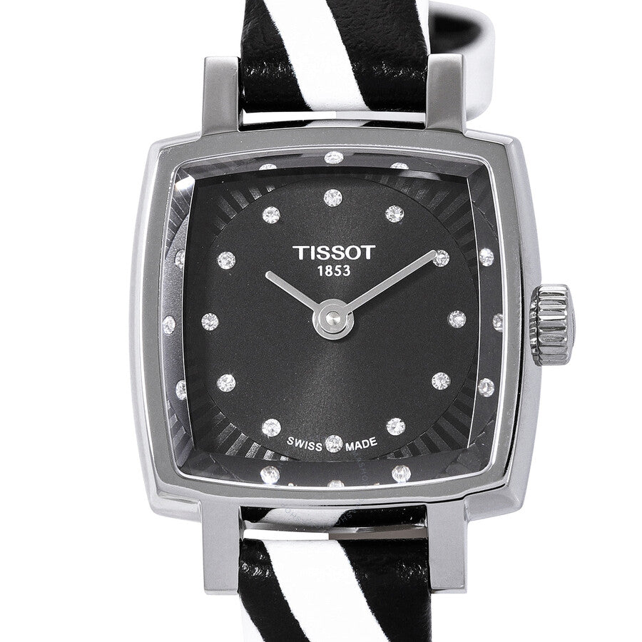 Tissot Lovely Quartz Diamond Black Dial Ladies Watch T058.109.17.056.00 - Watches of America #4