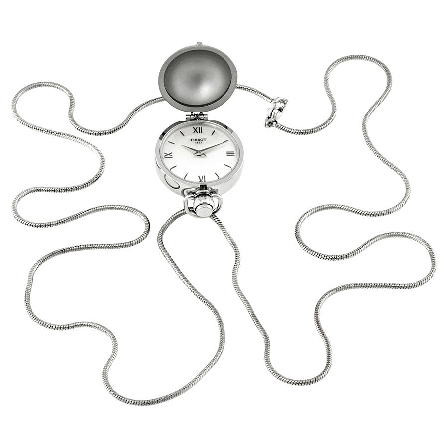 Tissot Pendants Mother of Pearl Pocket Watch T858.209.16.118.00 - The Watches Men & Co