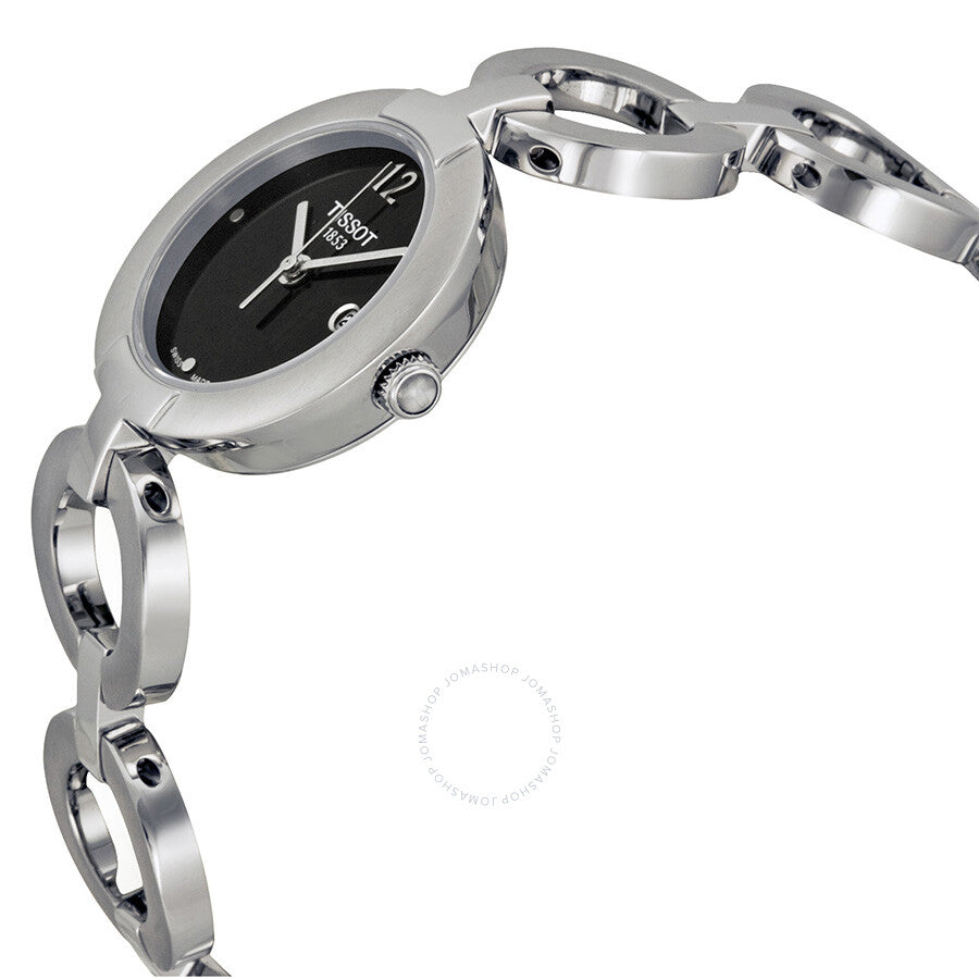 Tissot Pinky Black Dial Stainless Steel Ladies Watch T0842101105700 - The Watches Men & Co #2