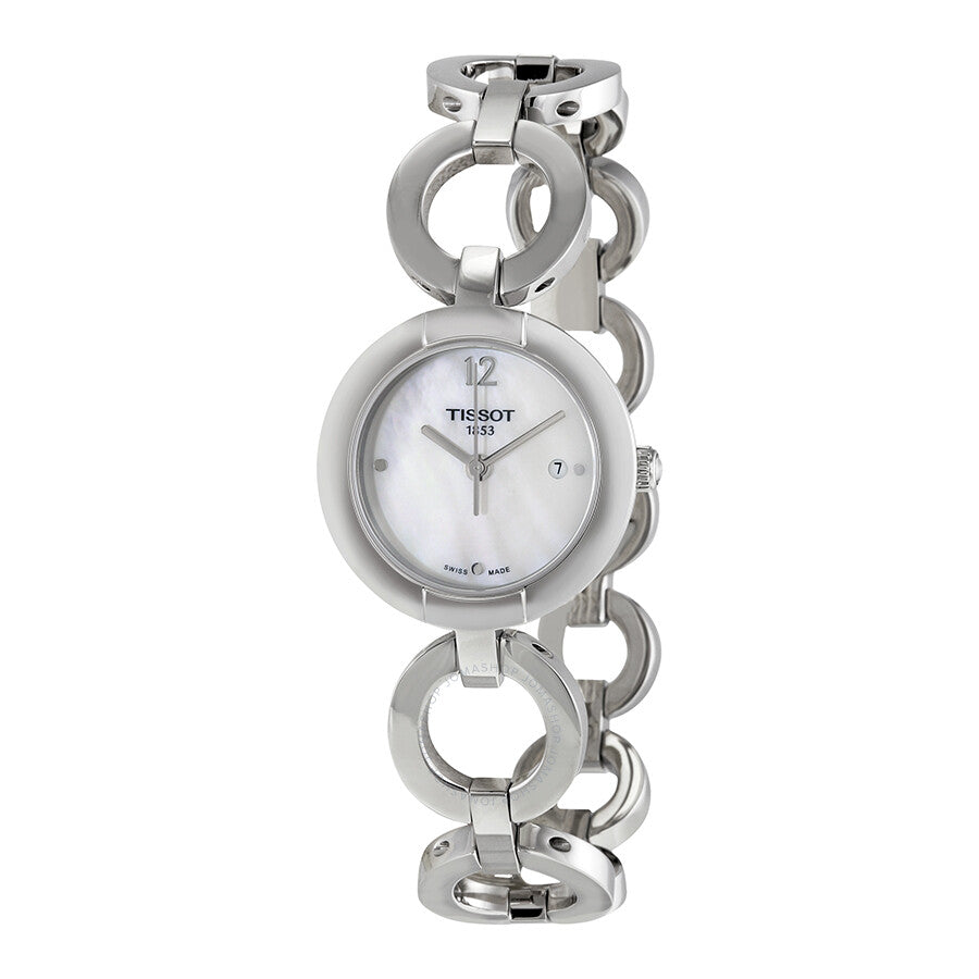 Tissot Pinky by Tissot Mother of Pearl Dial Ladies Watch T0842101111701 - The Watches Men & Co
