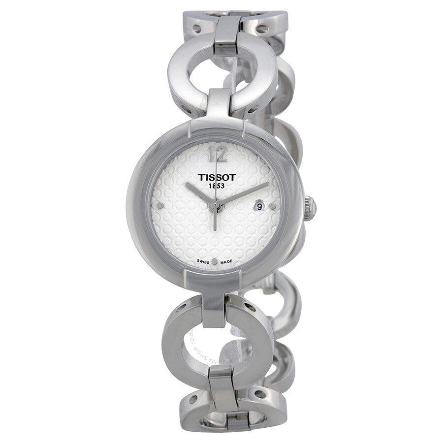Tissot Pinky White Dial Stainless Steel Ladies Watch T0842101101701 - Watches of America